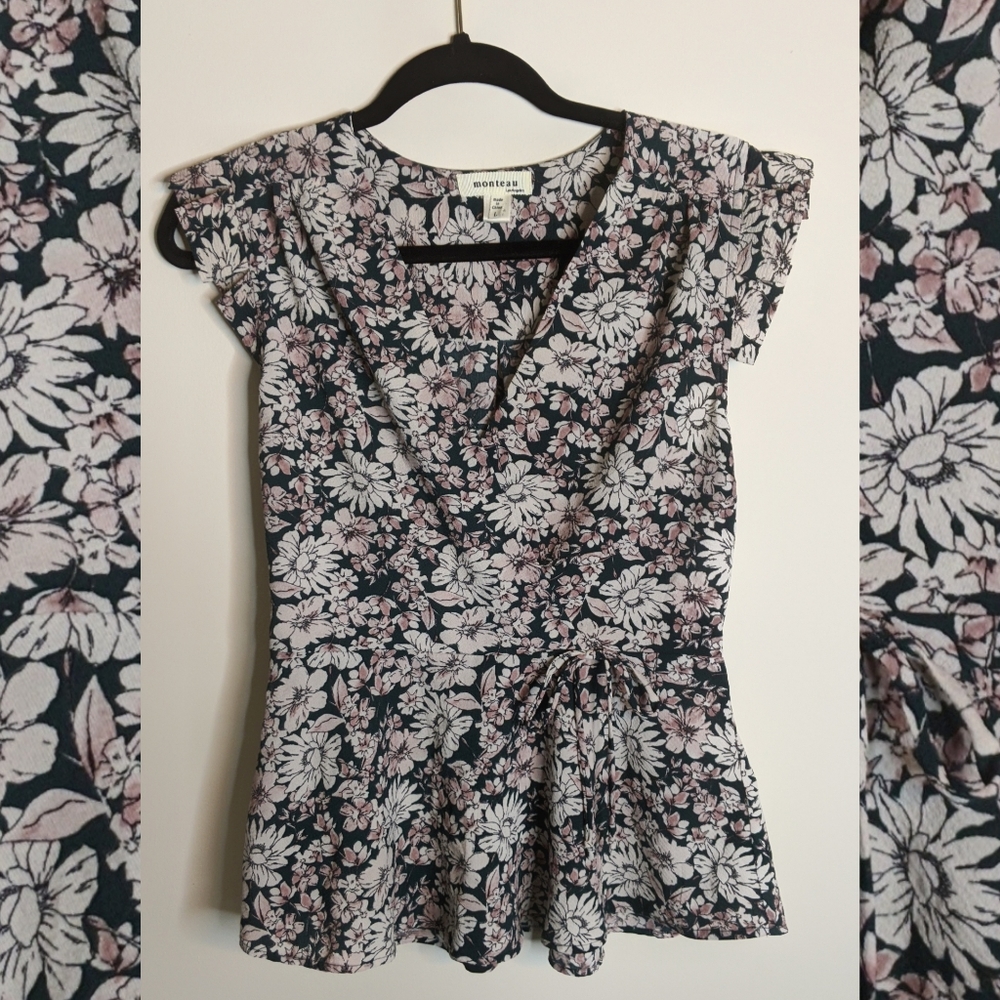 Floral Peplum Top